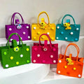 Pom Pom Felt Bag