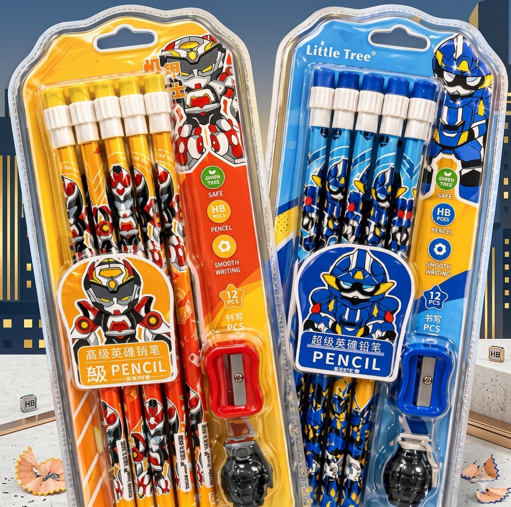 Super Hero Pencil Set