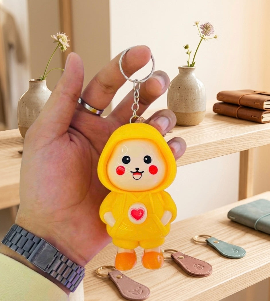 Face Rotating Keychain
