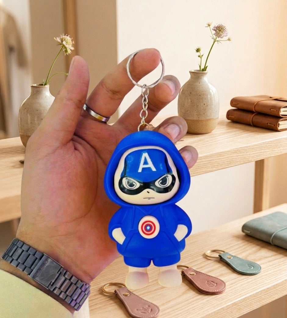 Face Rotating Keychain