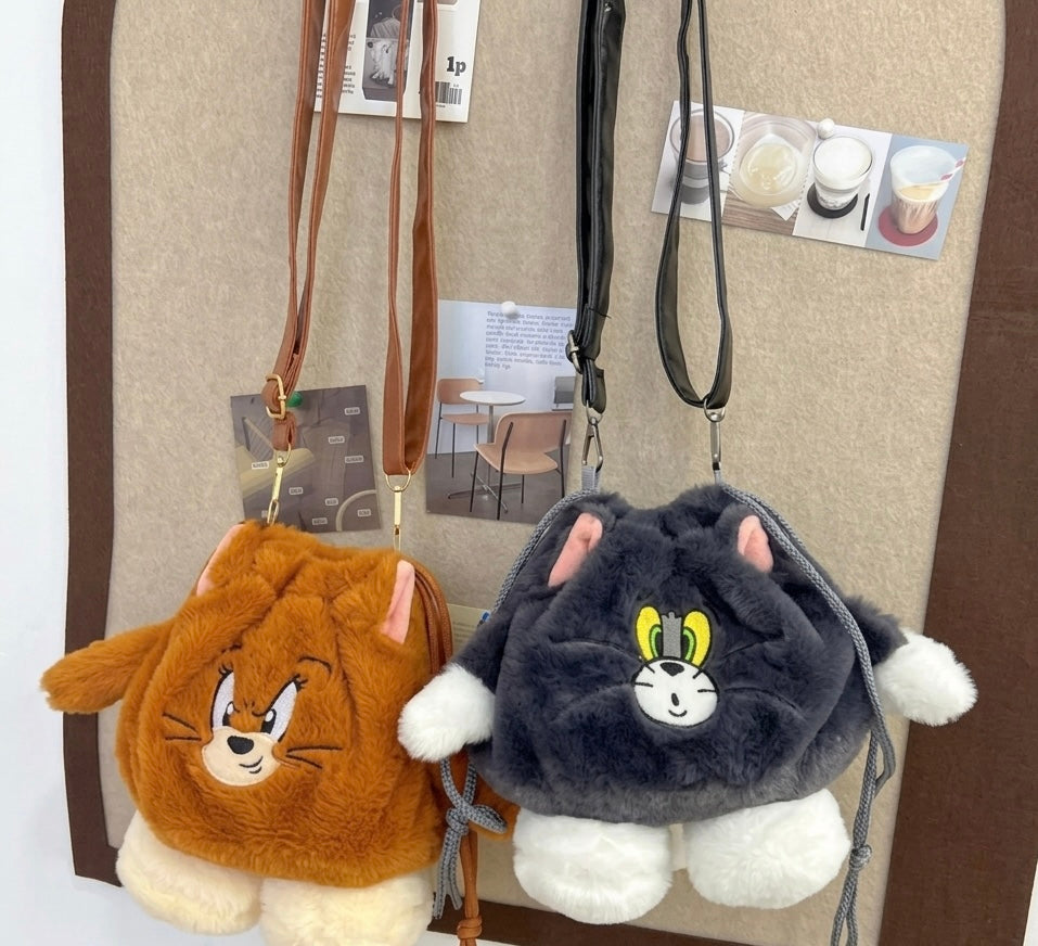 Tom and Jerry Plushy Sling Bag