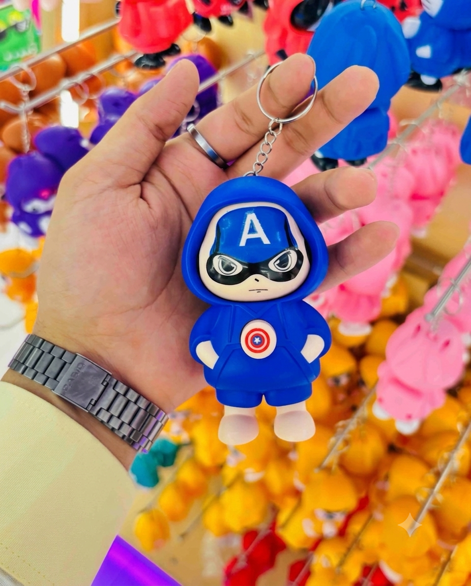 Face Rotating Keychain
