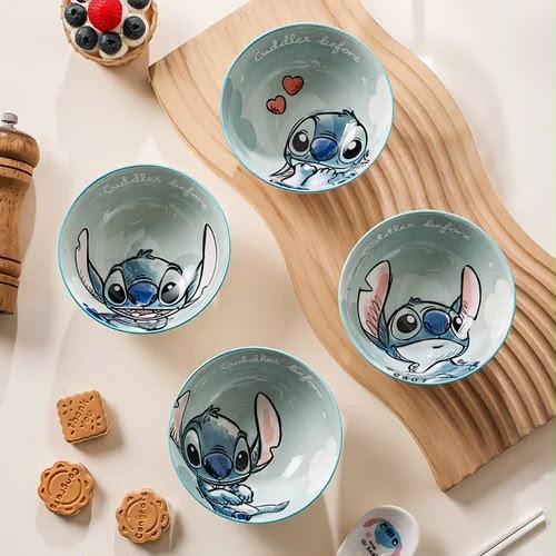 Stitch Ceramic Bowl (Set of 4)