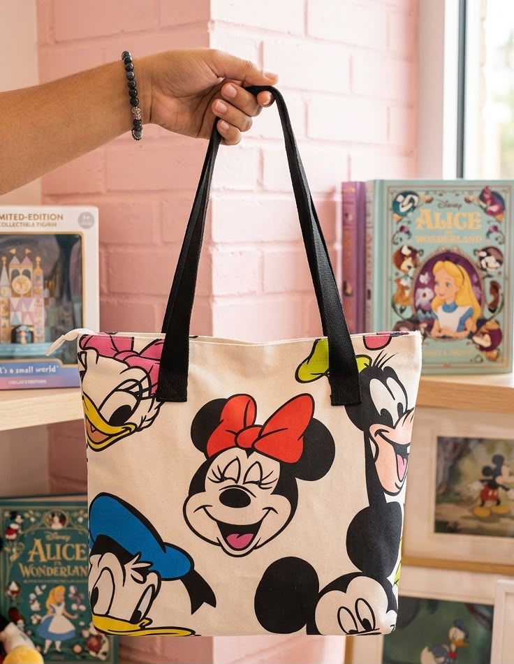 Disney Mickey & Friends Canvas Tote Bag