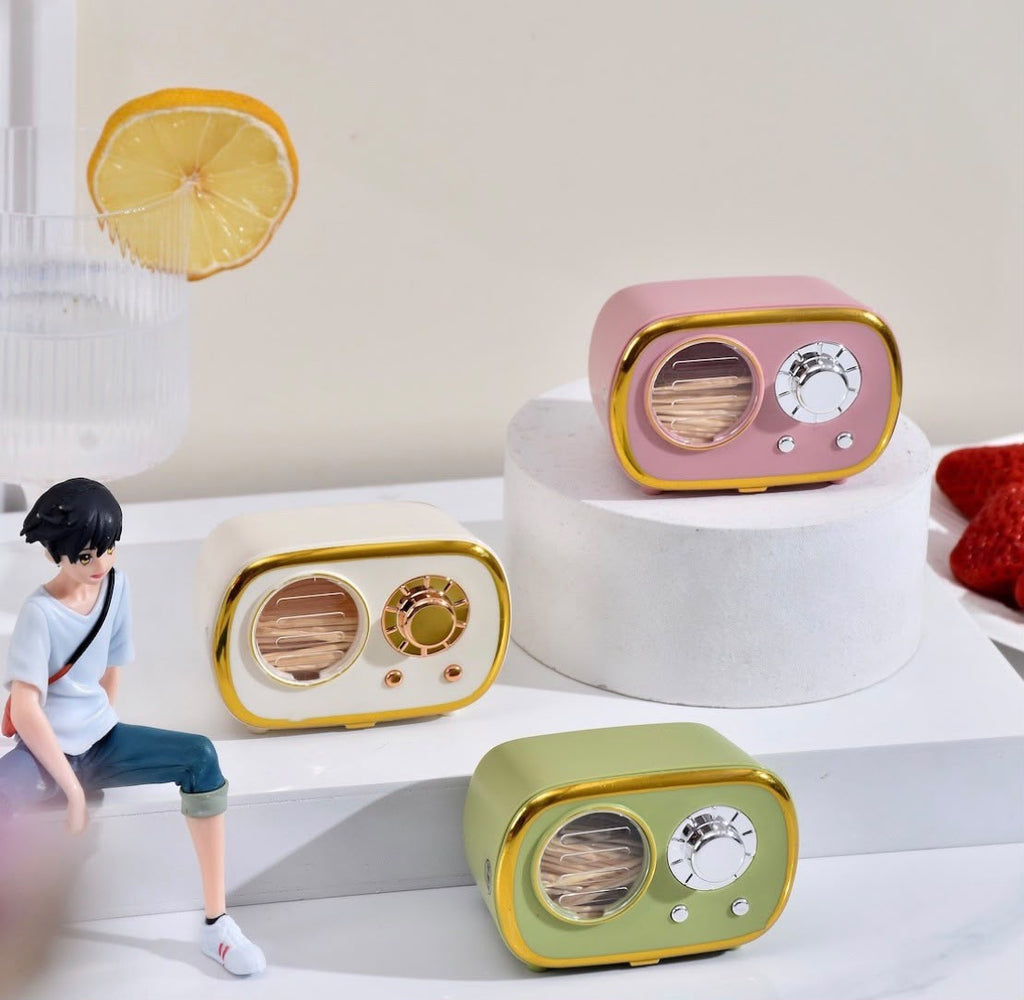 Retro Radio Shape Toothpick Dispenser