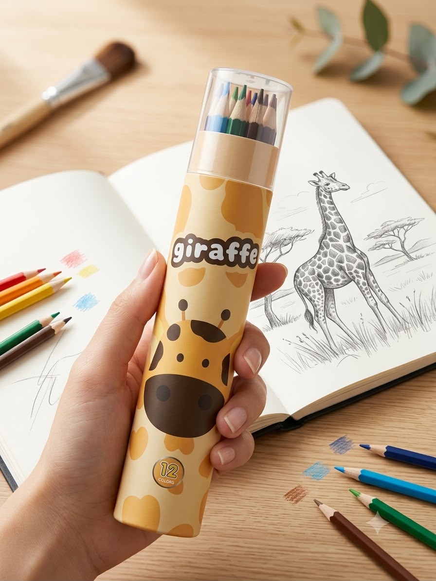 Animal Theme Color Pencil Set