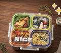 4 Compartment Stainless Steel Leak Proof Lunch Box