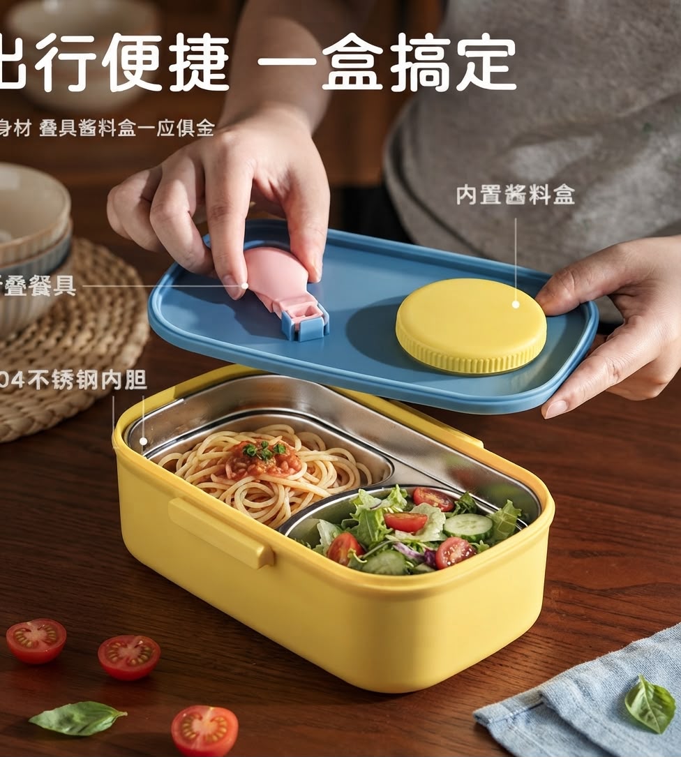 Double Decker Stainless Steel Lunch Box