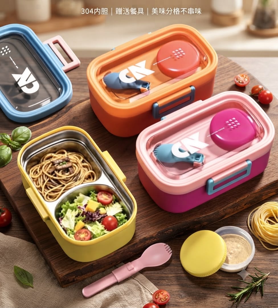 Double Decker Stainless Steel Lunch Box